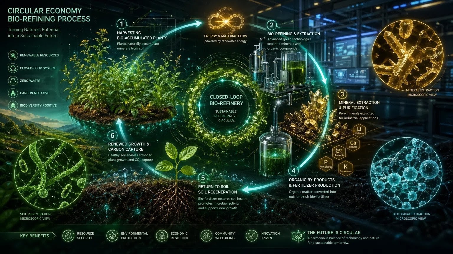Closed-Loop Bio-Refining Diagram