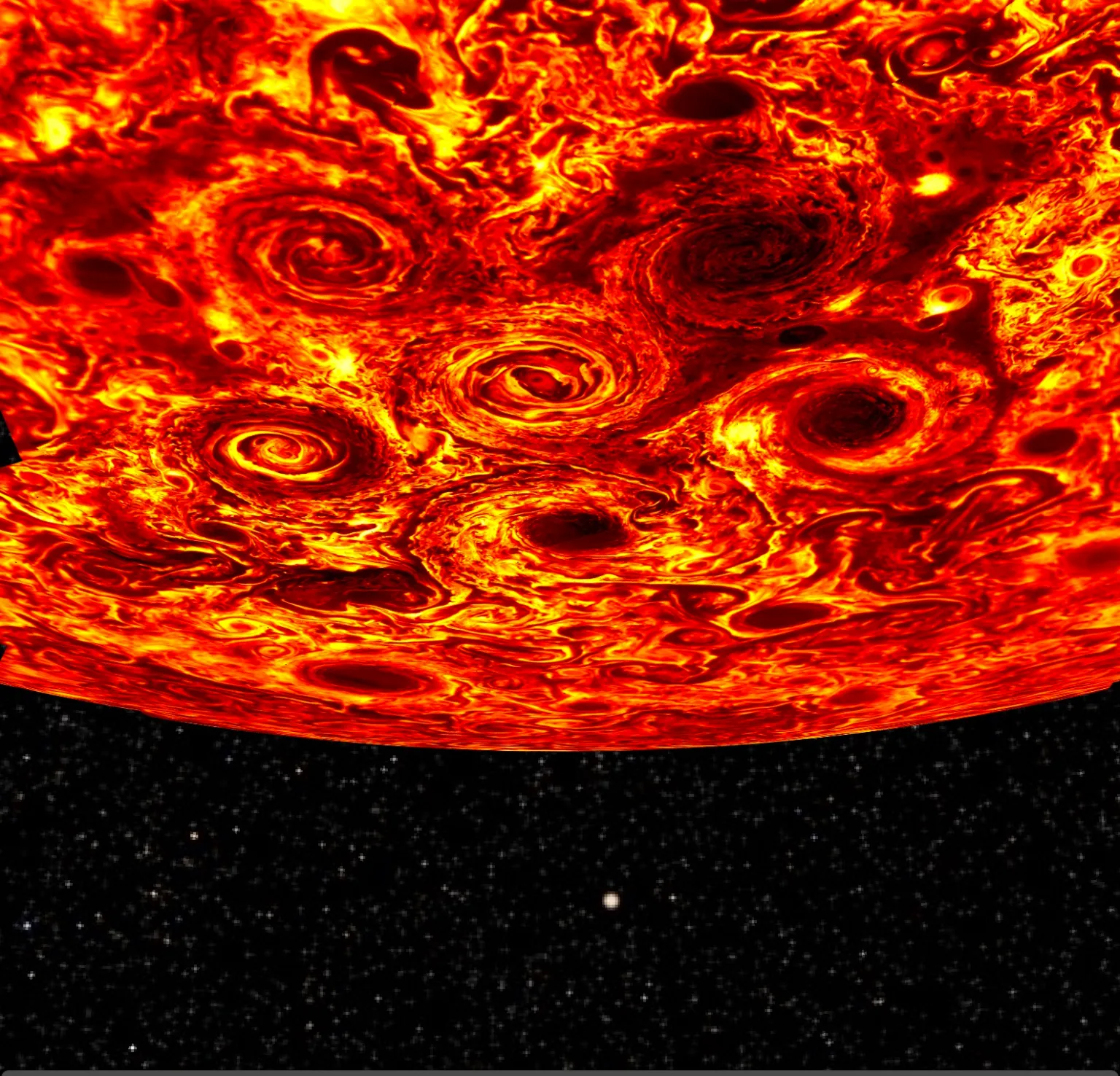 Jupiter South Pole Pentagon
